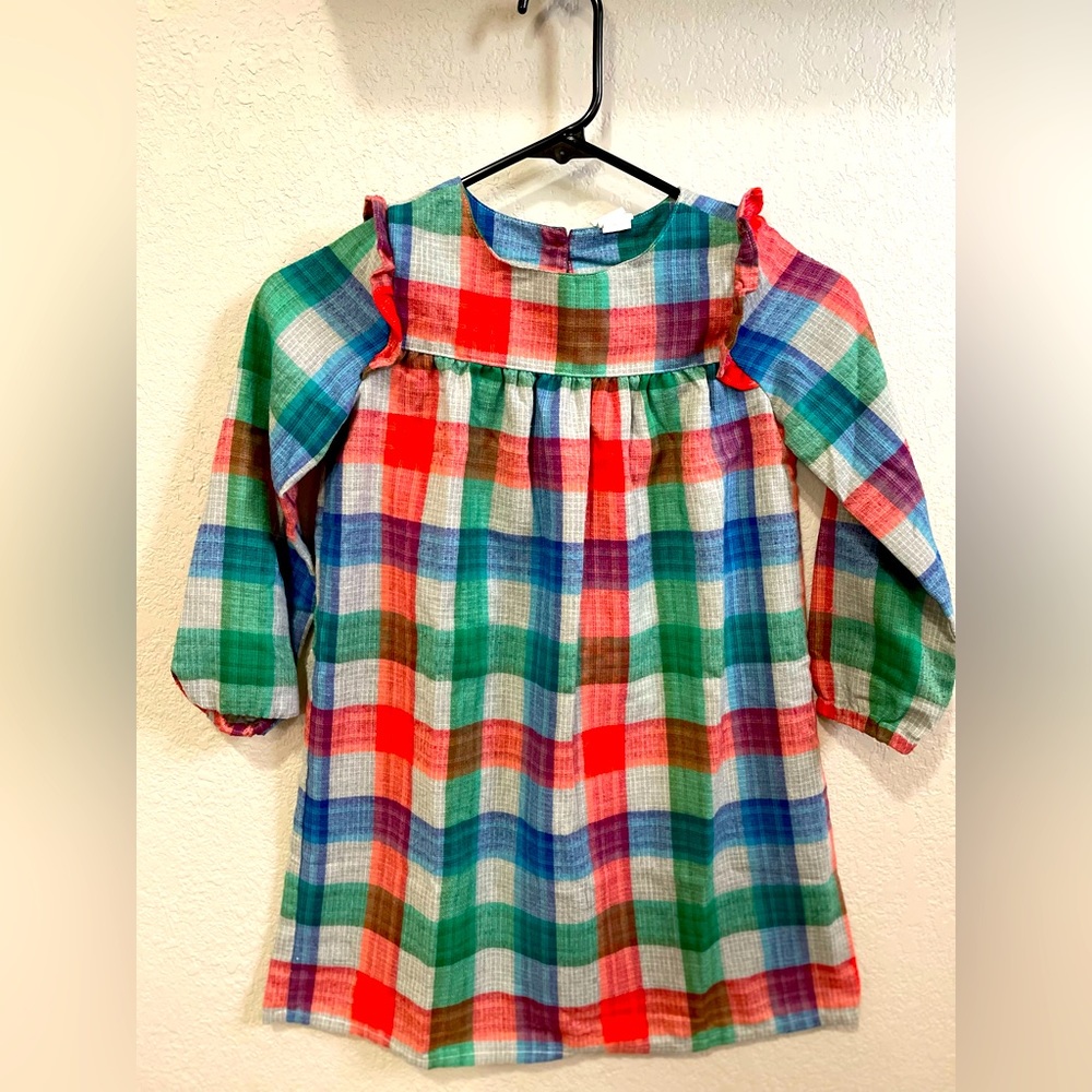 Gymboree Plaid GirlsLong Sleeve  Dress